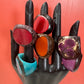 Eco Resin Rings with Tagua Nuts Inlaid