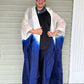 100% Hand Dyed Silk Indigo Floor Length Jacket