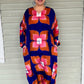 Hand Dyed Silk Long Caftan Style Dress