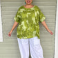 Linen Lime Green Fashion Top