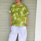 Linen Lime Green Fashion Top