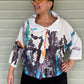 Hand Paint Blouse/Jacket (White)