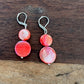 Salmon Mother of Pearl Earrings