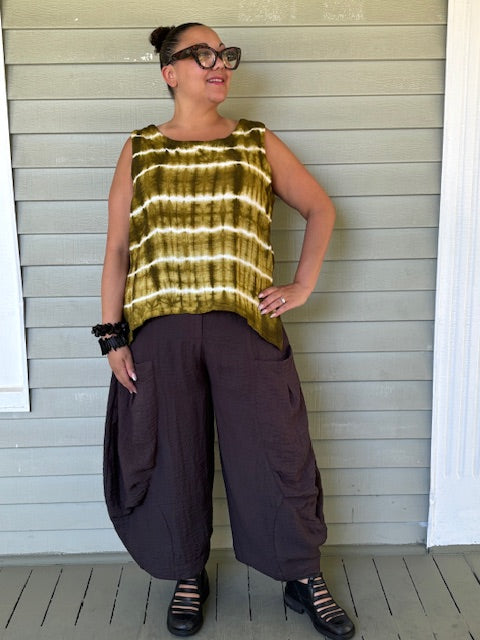 Gerties Gails Tank (Olive Dyed)