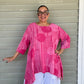 Linen Circle Top (Blue or Fuchsia)