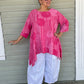 Linen Circle Top (Blue or Fuchsia)