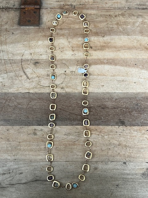 Gold Squares Necklace