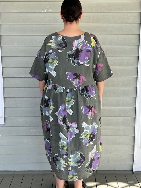 Bloom Dress (Olive or Kiwi)