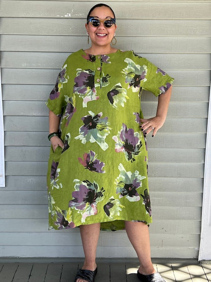 Bloom Dress (Olive or Kiwi)