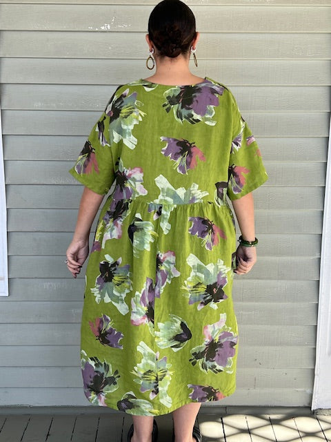 Bloom Dress (Olive or Kiwi)