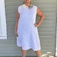 100% White  Linen Dress