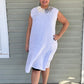 100% White  Linen Dress