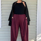 DTH  Ponte Seamed Pants (Wine)