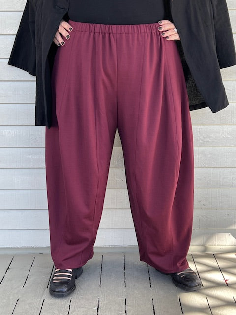 DTH  Ponte Seamed Pants (Wine)