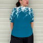 Vanite Clouds Pleats Top (Blue)