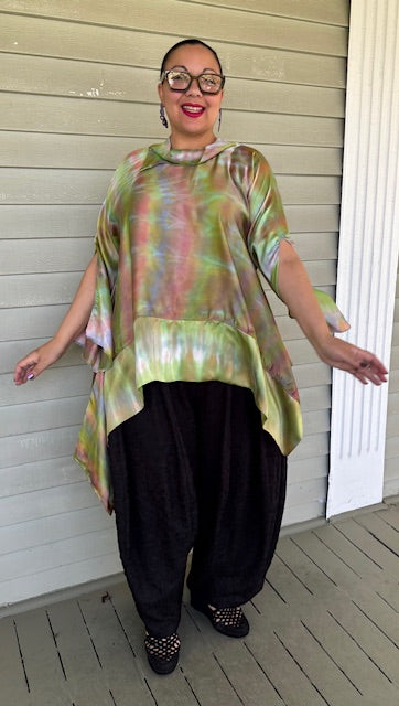 DTH 100% Hand Dyed Silk Pastel Top