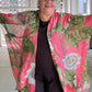 Long Kimono Jacket (Cranes, Dusty Rose, Tulips & Birds - Blue/Gray, Tulips & Birds - Peach)