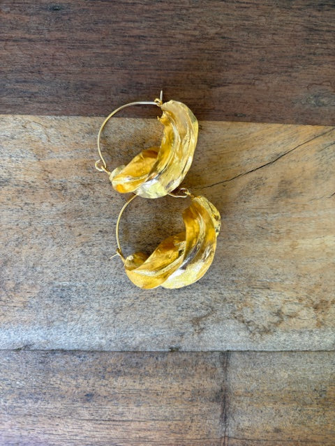 24K Gold Plate Fulani Earrings