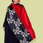 Red Trimmed Mulberry Silk Scarf
