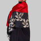 Red Trimmed Mulberry Silk Scarf