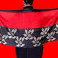 Red Trimmed Mulberry Silk Scarf