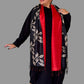 Red Trimmed Mulberry Silk Scarf