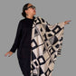 Geometric Mulberry Silk Scarf