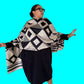 Geometric Mulberry Silk Scarf