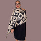 Geometric Mulberry Silk Scarf