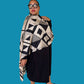 Geometric Mulberry Silk Scarf