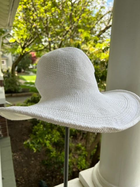 Crocheted Wide Brim Sun Hat (8 Colors)