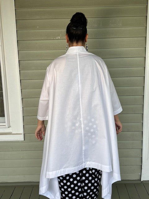 Kedem Goddess 100% Cotton  Oversized White Shirt