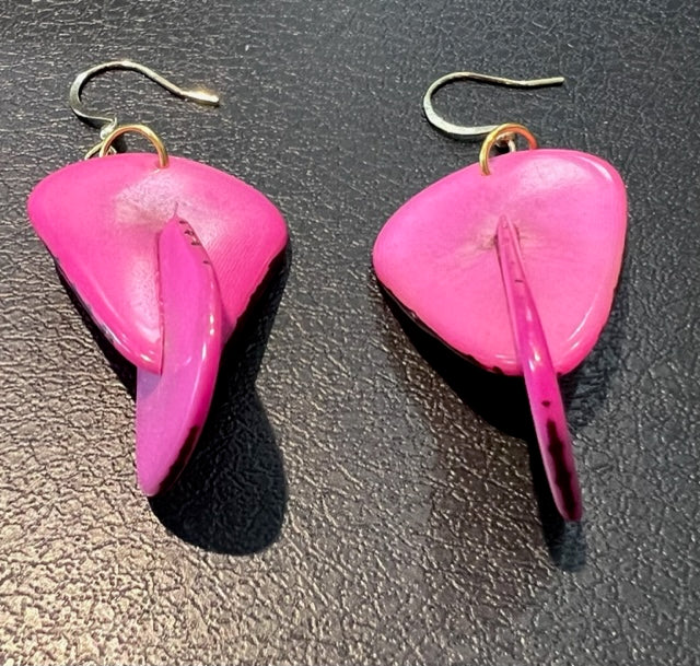 DoubleTagua Nut Earrings - (3 Color Options)
