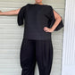 DTH Black Ponte Seamed Pants