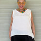 Gerties Gail's Tank in Travel Fabric (White)