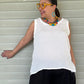Gerties Gail's Tank in Travel Fabric (White)