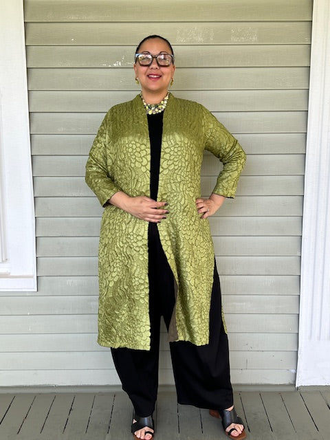 Vanite Couture Dark Green/Light Green Reversible Jacket