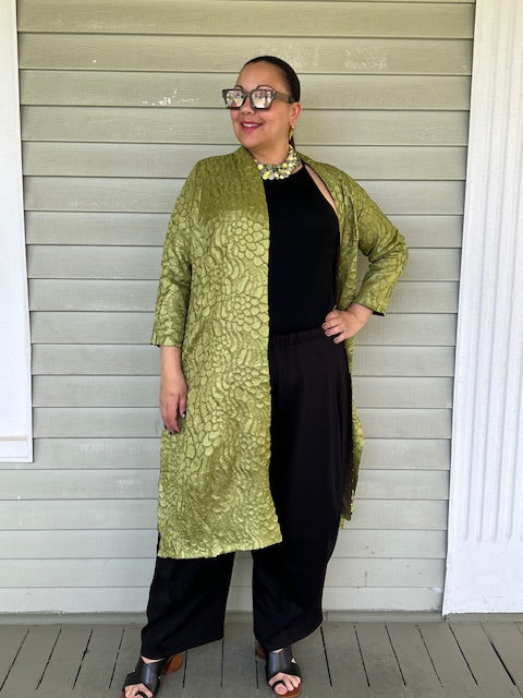 Vanite Couture Dark Green/Light Green Reversible Jacket