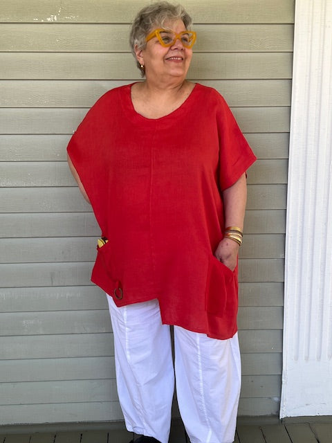 Transparente Big Shirt (White, Blue, Red, Orange, or Dark Navy)