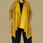 Shawl Collar Asymmetrical Jacket (Mustard or White)