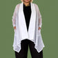 Shawl Collar Asymmetrical Jacket (Mustard or White)