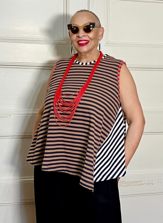 Alembika Sleeveless Stripes