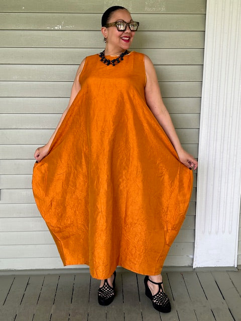 DTH 100% Crush Silk Bubble Dress