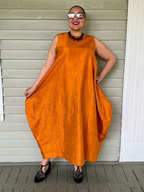 DTH 100% Crush Silk Bubble Dress