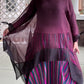 DTH 100% Silk Organza Long Tie-Back Top