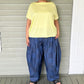 DTH 100% Cotton Tribal Print Denim Seamed Pants
