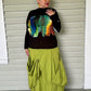 Transparente Green Layered Skirt