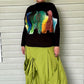 Transparente Green Layered Skirt