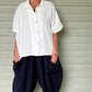 Gerties Eleven Stitch Linen Big Pocket Crop Pants (Clove or Indigo)