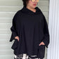 DTH Black Ponte Top with Pockets